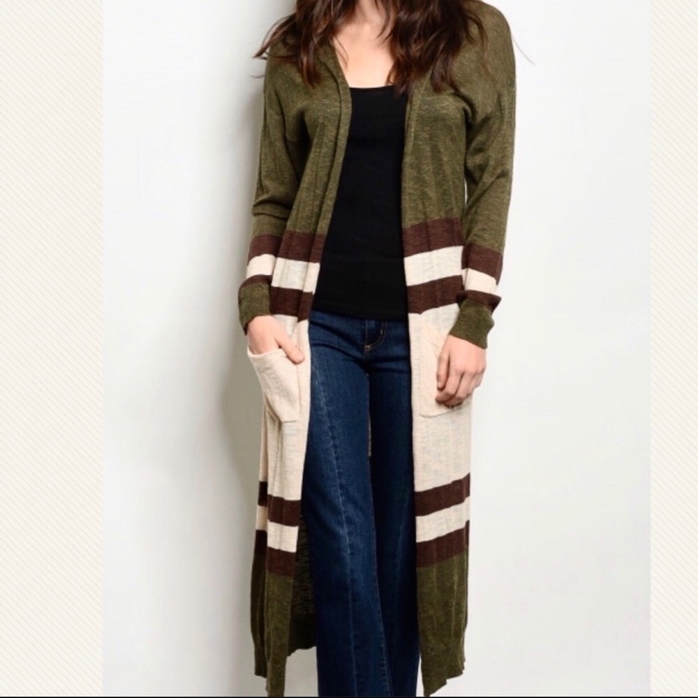 Reseller pack of 3 - Calliope color block duster cardigan sweater